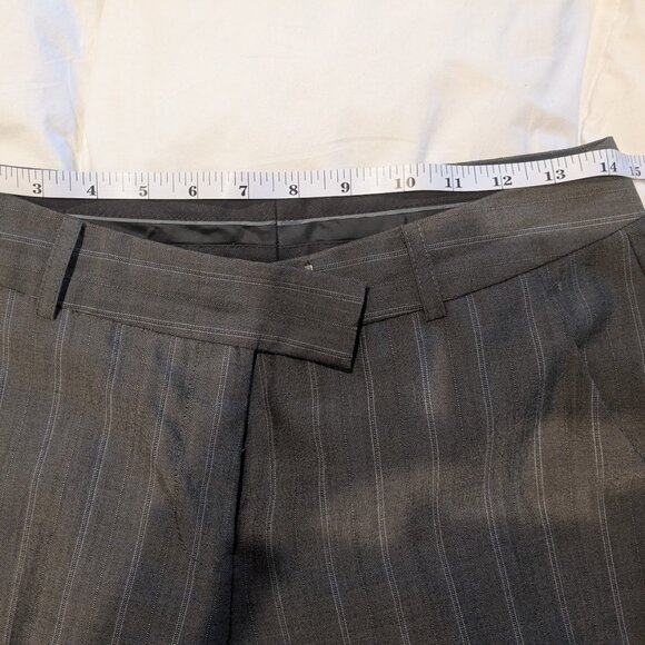 Anne Klein Light Wool Pinstripe trouser - mid-rise - Wool - 4P - Picture 4 of 6